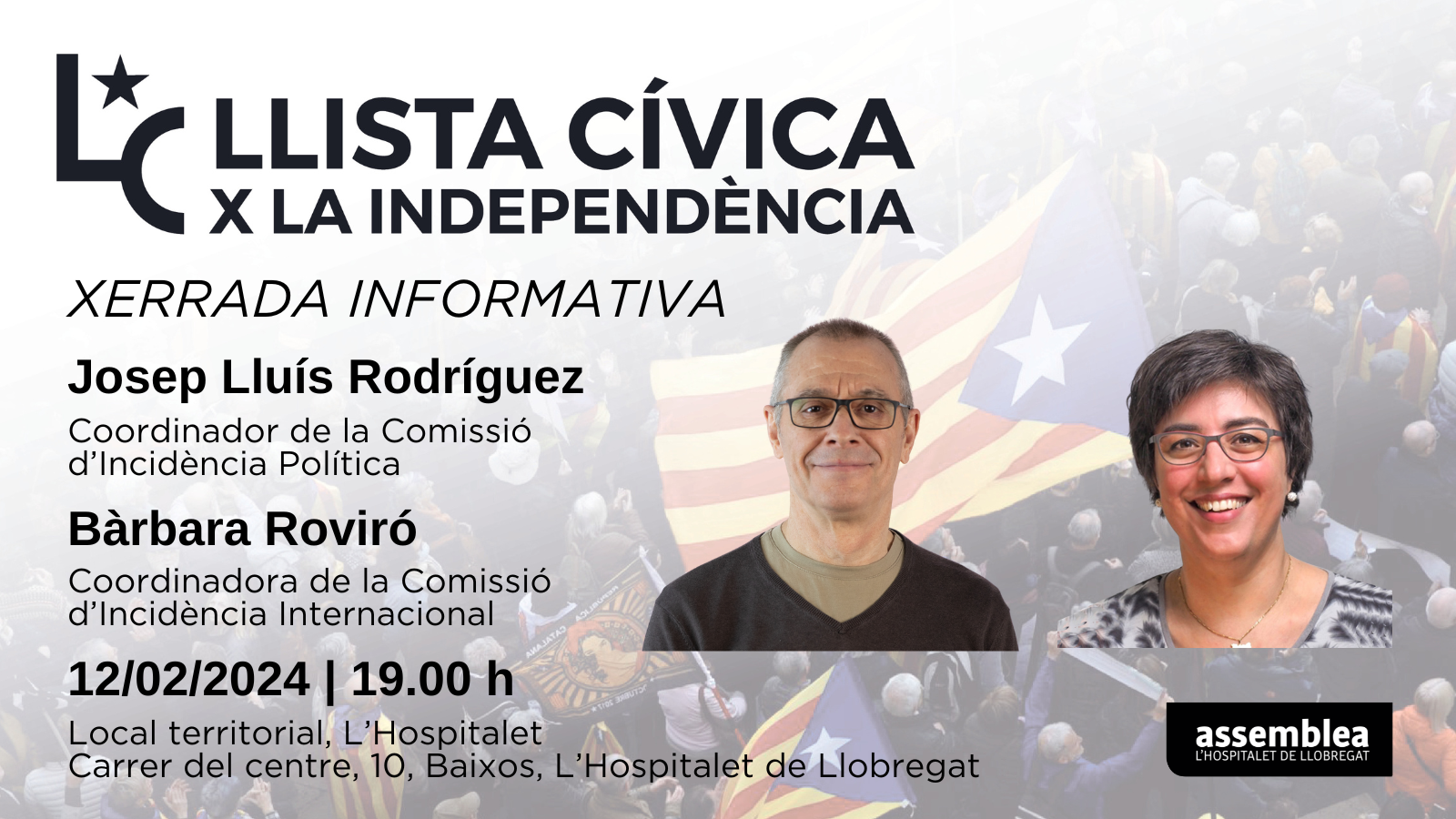 L'Hospitalet de Llobregat | Xerrada informativa sobre la Llista Cívica per la Independència