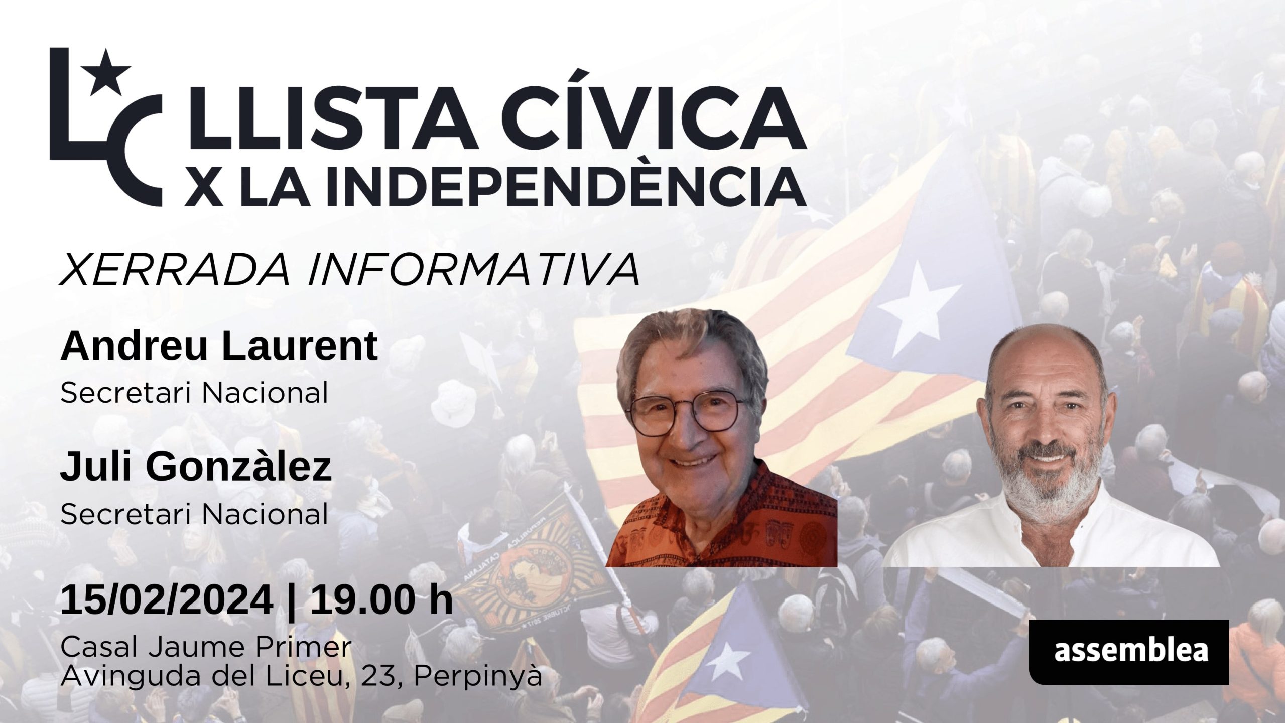 Perpinyà | Xerrada informativa sobre la Llista Cívica per la Independència
