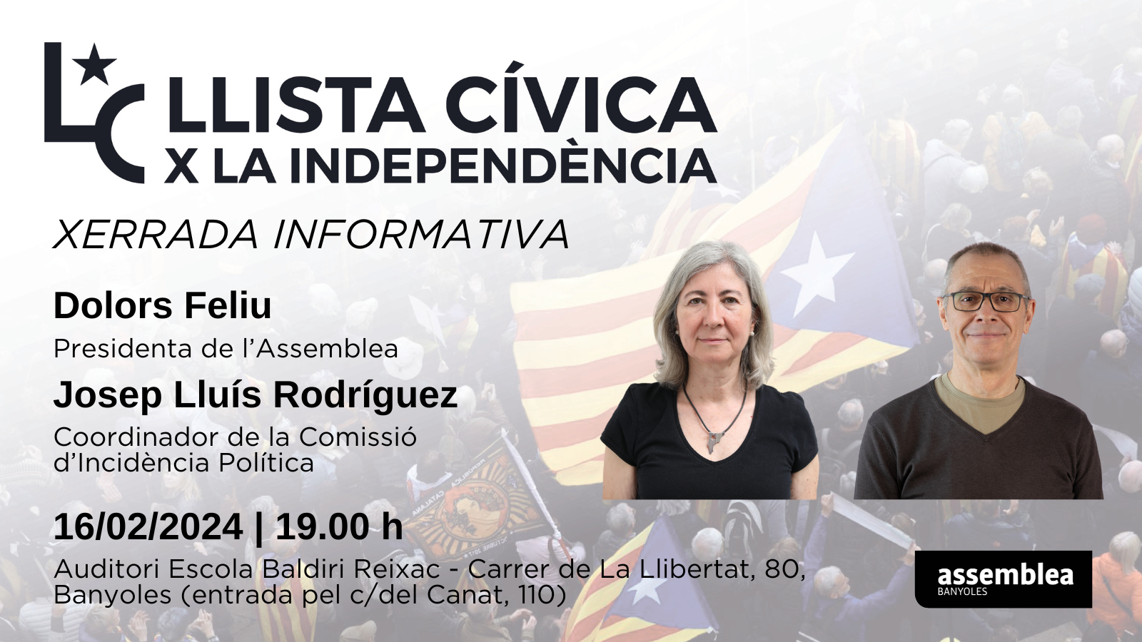 Banyoles | Xerrada informativa sobre la Llista Cívica per la Independència