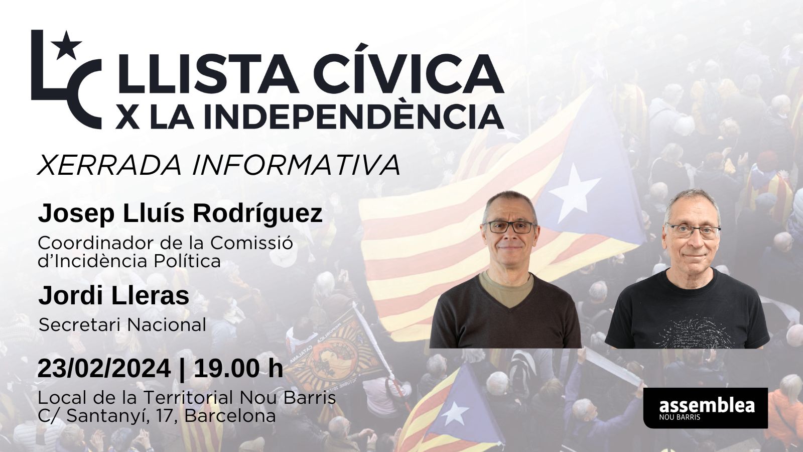 Nou Barris | Xerrada informativa sobre la Llista Cívica per la Independència