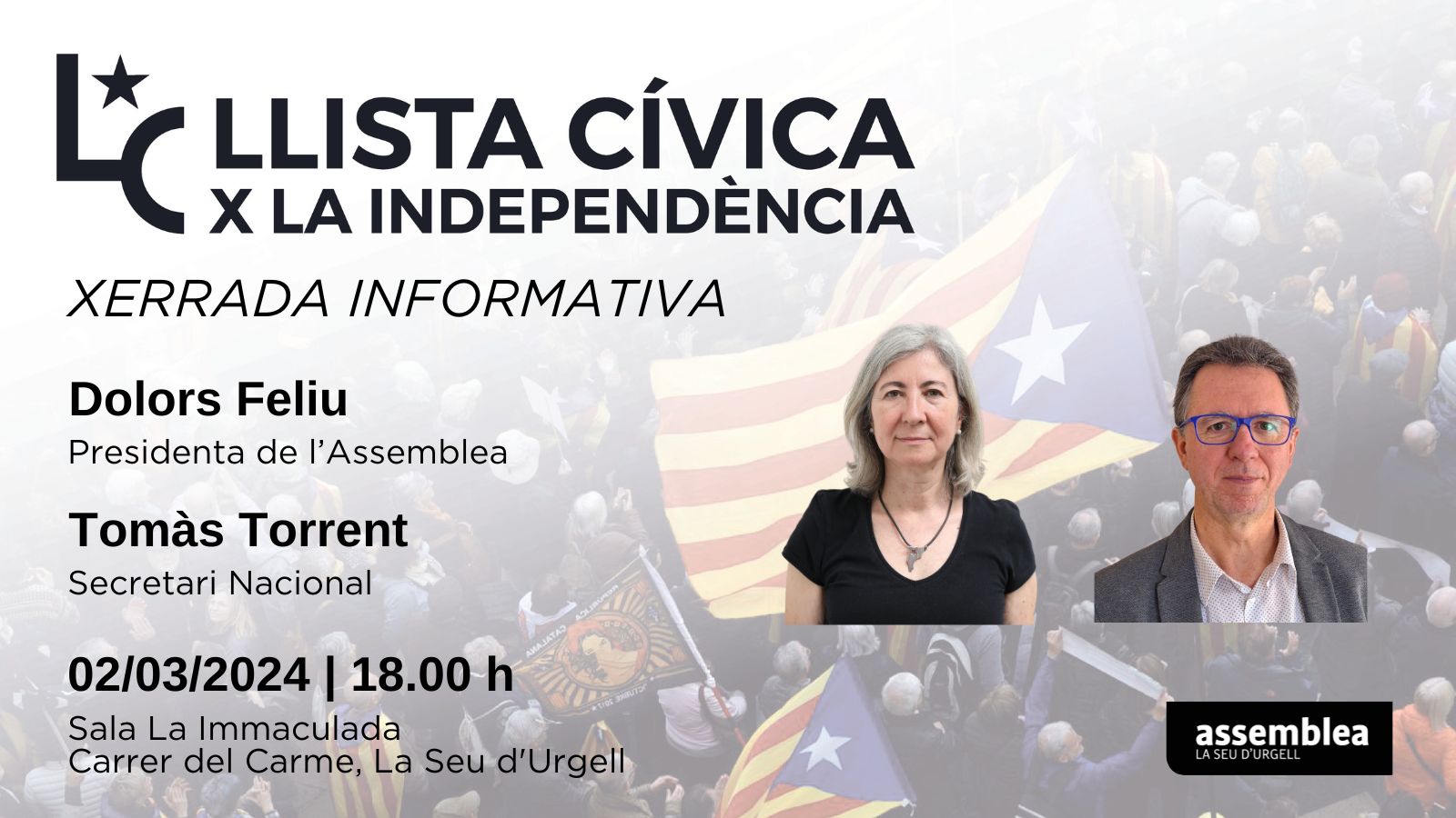 La Seu d'Urgell | Xerrada informativa sobre la Llista Cívica per la Independència