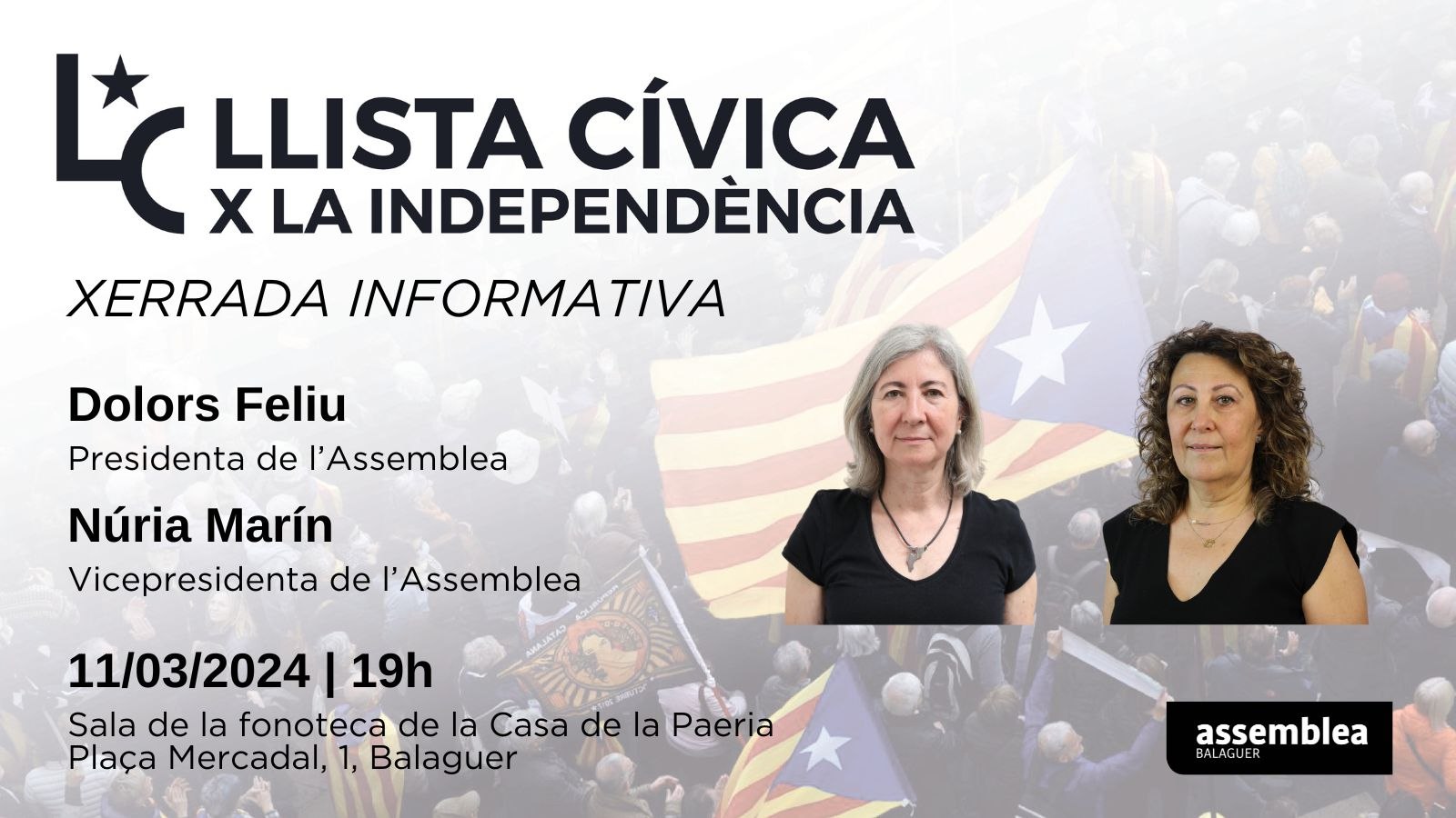 Balaguer | Xerrada informativa sobre la Llista Cívica per la Independència